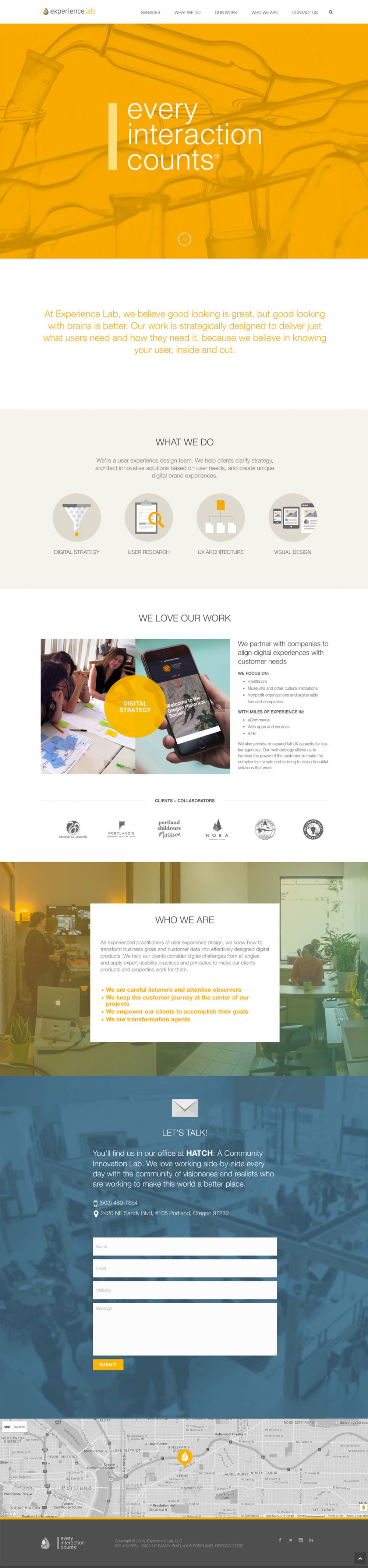 Portfolio work sample or design project image