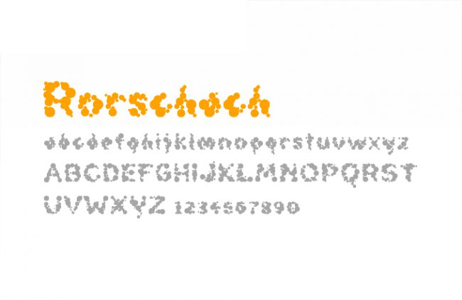 Typography or custom font design sample