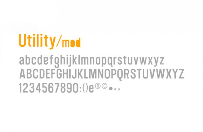 Typography or custom font design sample